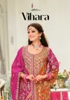 Vihara By Eba Heavy Chinon Printed Embroidery Plazzo Suits
